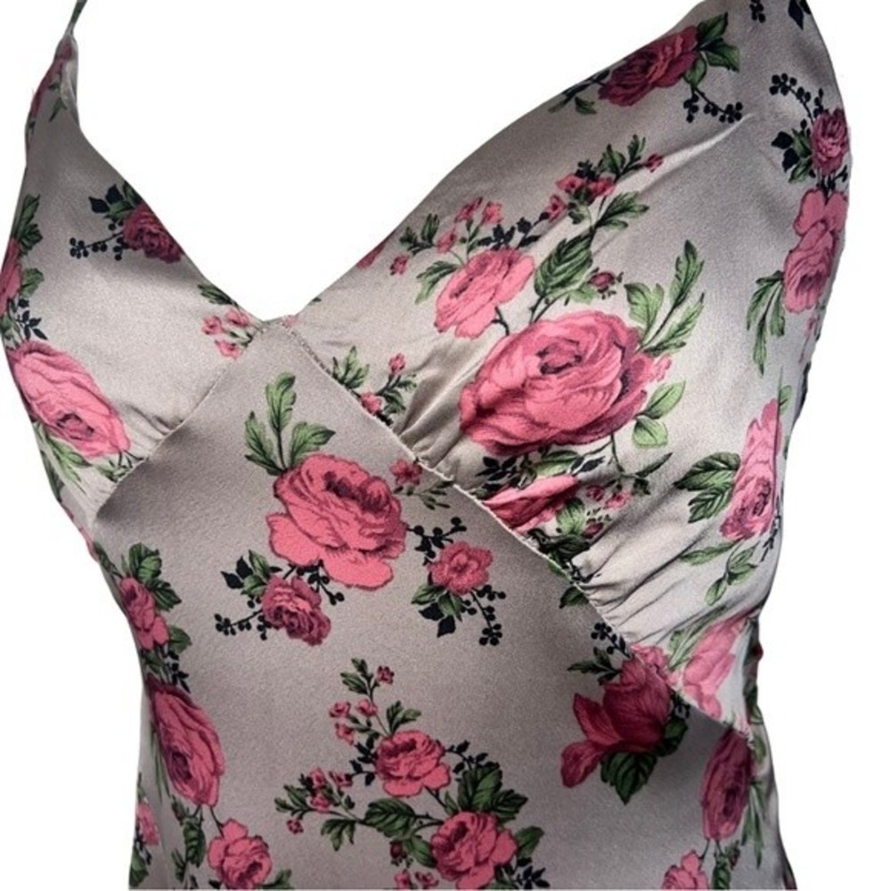 Dress Forum Floral Print Satin Midi Dress - Picture 3 of 7
